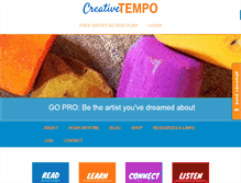 Tablet Screenshot of creativetempo.com